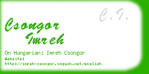 csongor imreh business card